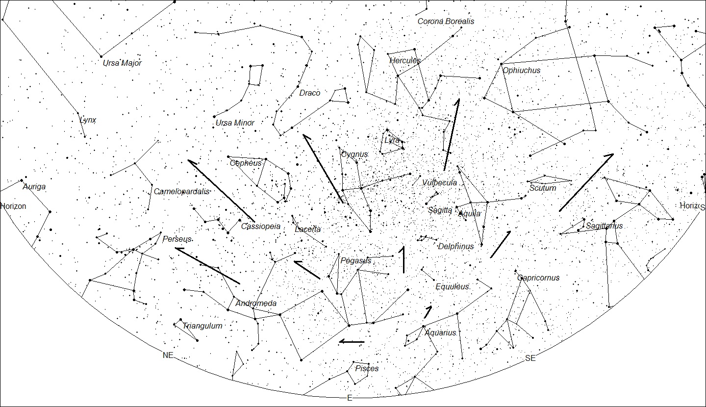Карта созвездий с рисунками